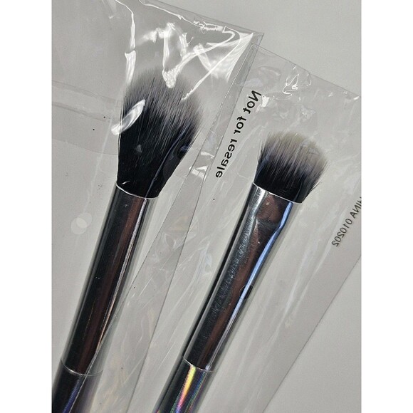 2x F.A.R.A.H. Eyeshadow Brush 22E Shade and Blend Double Ended Rainbow NEW - Picture 4 of 4